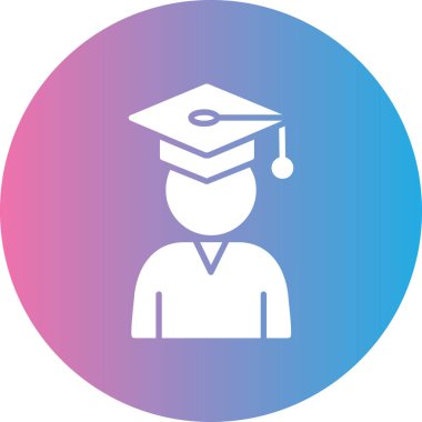 Mezuniyet simgesinin vektör illüstrasyonu