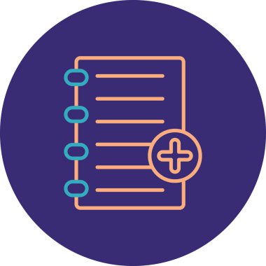 Belge simgesinin vektör illüstrasyonu