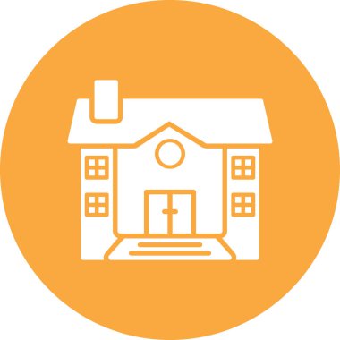 Ev. Web simgesi basit illüstrasyon