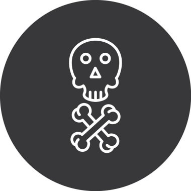 Kafatası simge vektör çizim