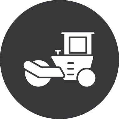 Bir traktörün vektör çizimi