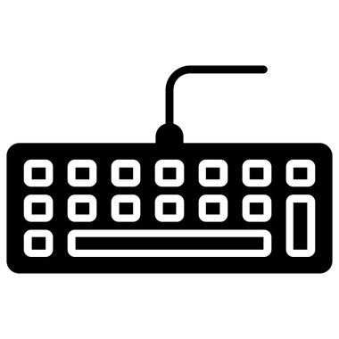 bilgisayar klavye vektör illüstrasyonu