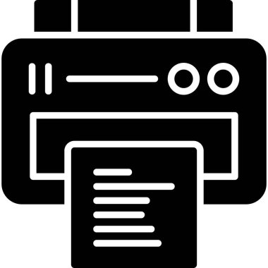 yazıcı vektör simgesi, modern biçim