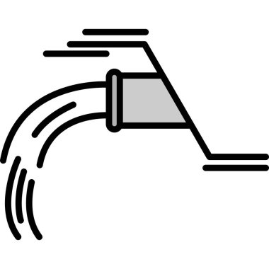 Elektrik süpürgesi simgesi, taslak biçimi
