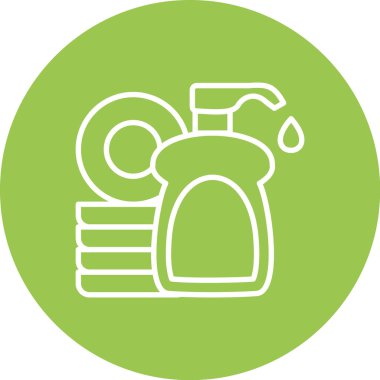 Temizleme simgesinin vektör illüstrasyonu