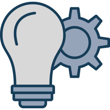 Ampul. Web simgesi basit illüstrasyon