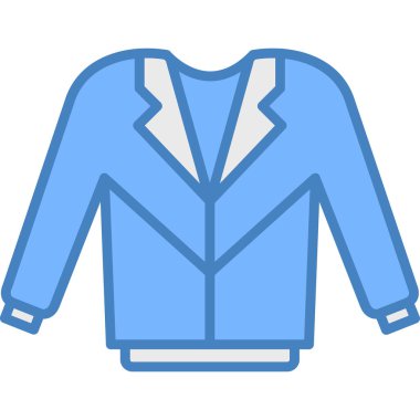 elbise moda ceketi simgesi dosya ana hatları tarzında