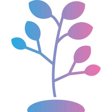 Bitki. Web simgesi basit illüstrasyon