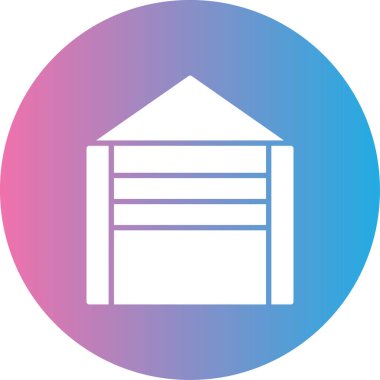 Modern yapı simgesinin vektör illüstrasyonu