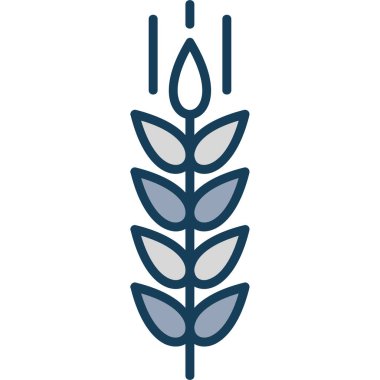 Doldurulmuş buğday taneleri simgesi - özet biçimi