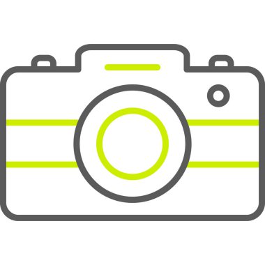 Kamera simgesi, vektör illüstrasyon tasarımı