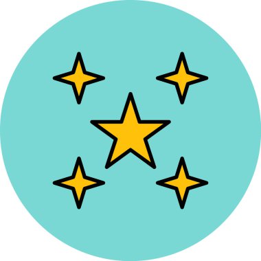 Yıldız. Web simgesi basit illüstrasyon