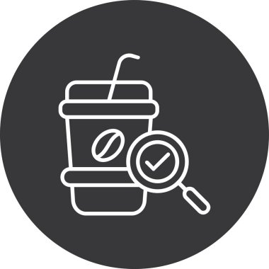 kahve ikonu vektör illüstrasyonu