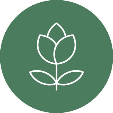 Yaprak. Web simgesi basit illüstrasyon