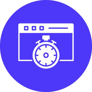 Alarm simgesi, vektör illüstrasyonu