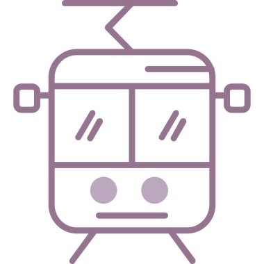 Tren treni. Web simgesi basit illüstrasyon