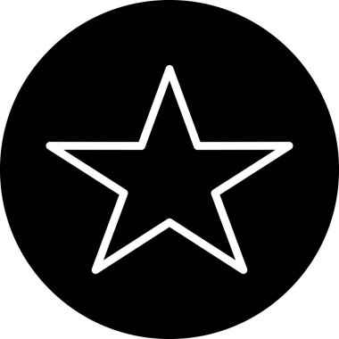 Yıldız. Web simgesi basit illüstrasyon