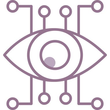 Göz simgesi vektör illüstrasyonu