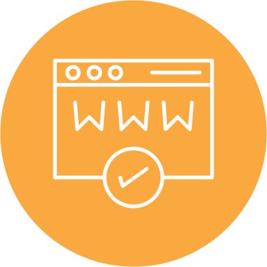 Web tarayıcı simgesi, vektör çizim