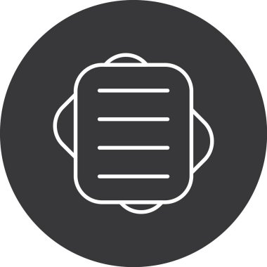 belge simgesi vektör illüstrasyonu