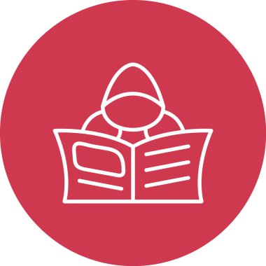 Kitap simgesi, modern tasarım illüstrasyonu