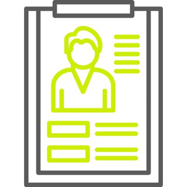 Panosu olan bir kişinin vektör illüstrasyonu