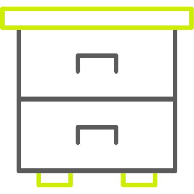 Kabine vektör illüstrasyonu, modern biçim