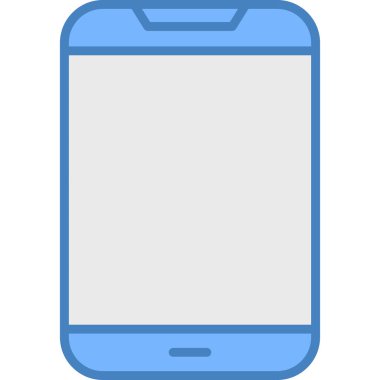 Akıllı telefon. Web simgesi basit illüstrasyon