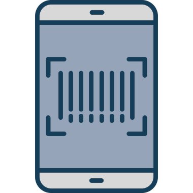 Akıllı telefon. Web simgesi basit illüstrasyon