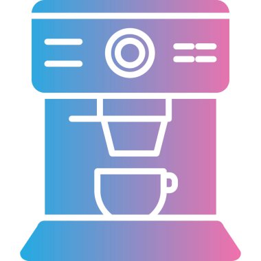 Kahve. Web simgesi basit illüstrasyon