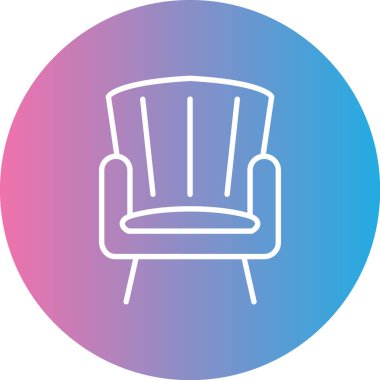 Koltuk. Web simgesi basit tasarım