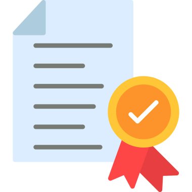 Belge. Web simgesi basit illüstrasyon