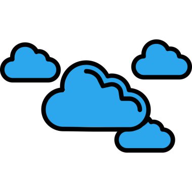 Bulut. Web simgesi basit tasarım