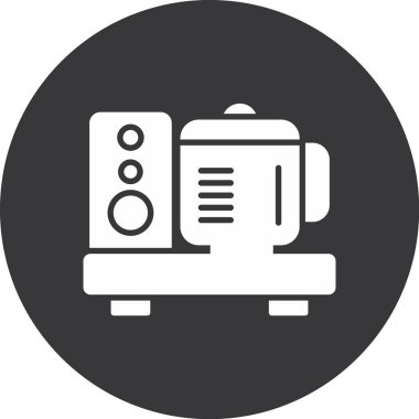 Yazıcı simgesi vektör illüstrasyonu