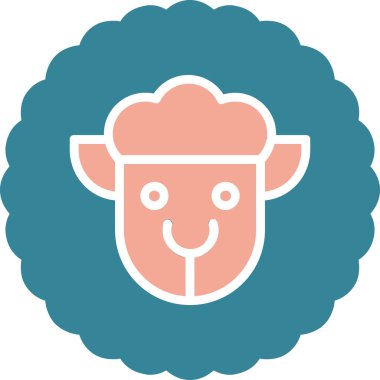 Kuzu eti. Web simgesi basit illüstrasyon