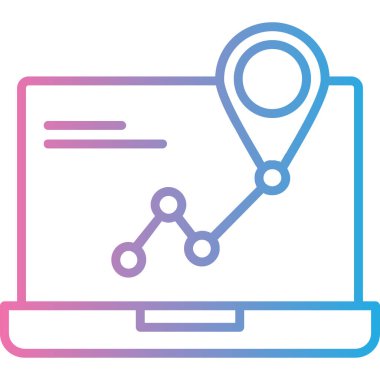 seo modern simgesinin vektör illüstrasyonu