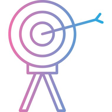 Hedef. Web simgesi basit illüstrasyon