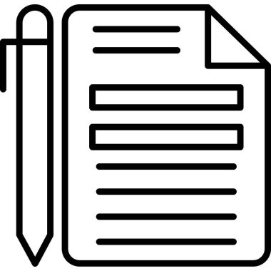 belge simgesi vektör illüstrasyonu