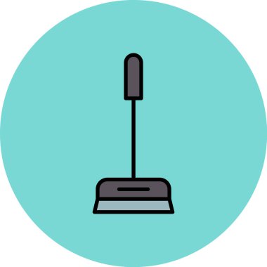 Süpürge simge vektör çizim