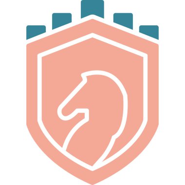 kalkan ikon vektör illüstrasyonu