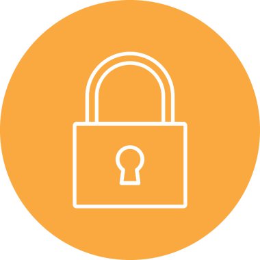 kilit simgesi, vektör illüstrasyonu