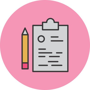 Belge simgesinin vektör illüstrasyonu