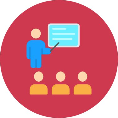 İş konferansı. Basit illüstrasyon