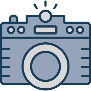 Kamera. Web simgesi basit illüstrasyon