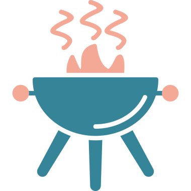 Yemek pişirmek. Web simgesi basit illüstrasyon