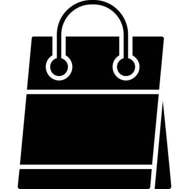 çanta alışverişi ekommerce simgesi ana hat biçiminde
