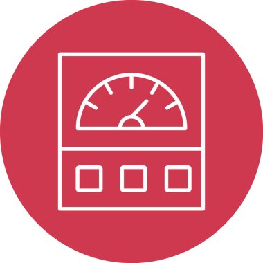 Kırmızı bir simgenin vektör illüstrasyonu