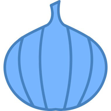 sebze yemeği soğan ikonu, basit vektör illüstrasyonu