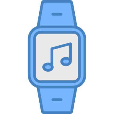 Kolayca değiştirebilen ya da düzenleyebilen müzik izleme vektör simgesi