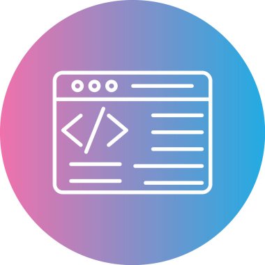 tarayıcı simgesi vektör illüstrasyonu